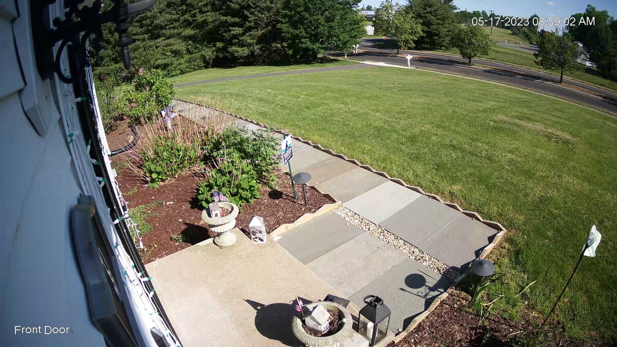 Crystal clear 4K security camera footage showing excellent day and night quality